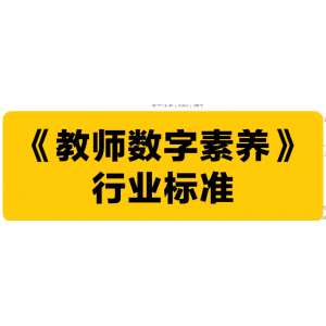 教师数字素养成 "标配" 2026 年起