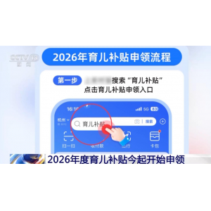 2026年育儿补贴全面开放申领 新增续领功能简化流程